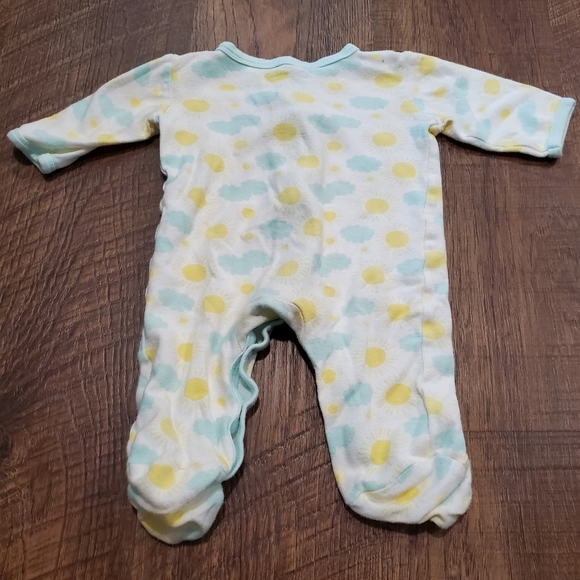 Baby Gear Matching Set Footed Pajamas Bodysuit Neon Sunshine Geometric Unisex 3M - Picture 7 of 8